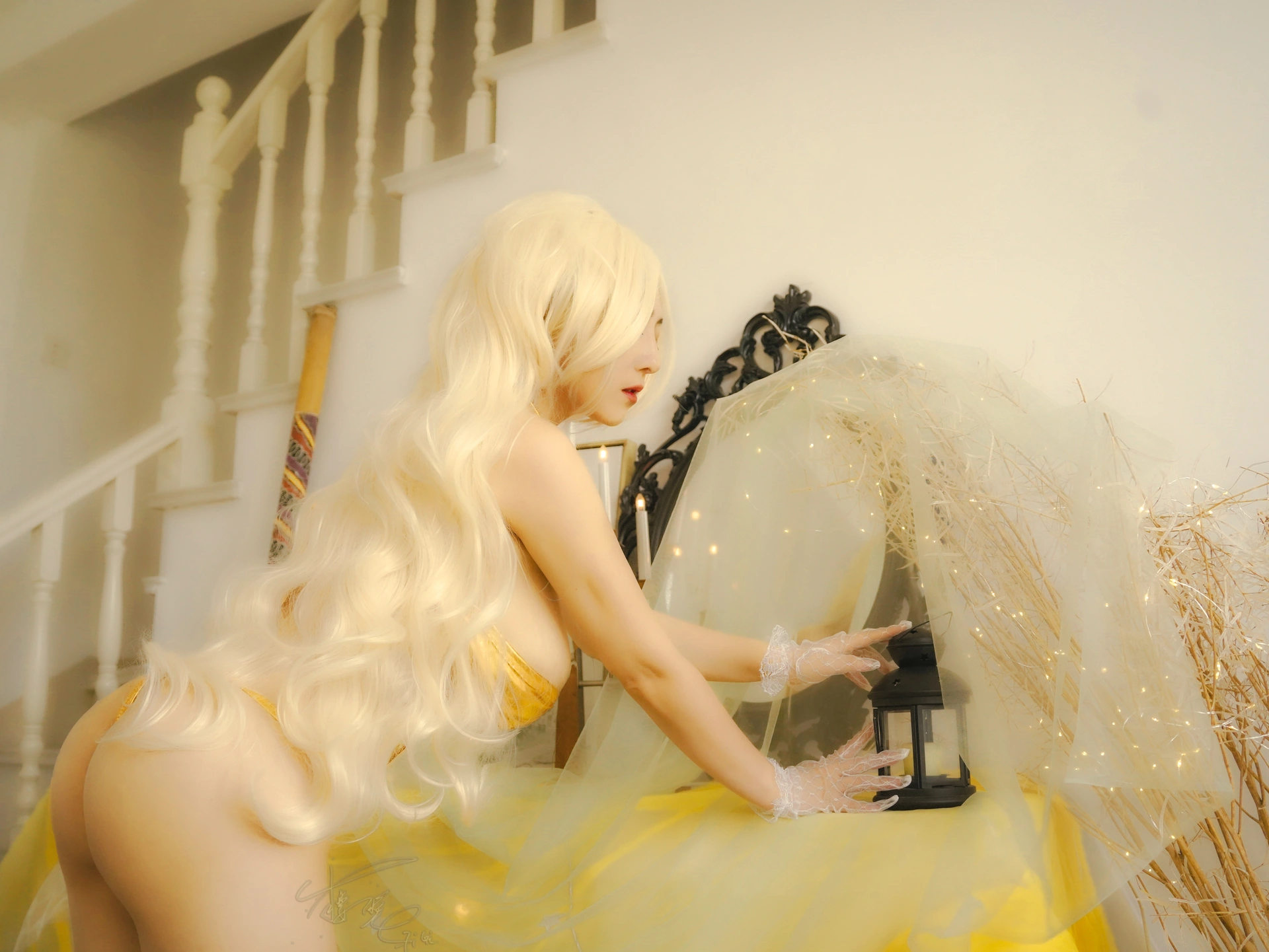 樱晚gigi - NO.37 粉丝群收费写真36 金盏花 1